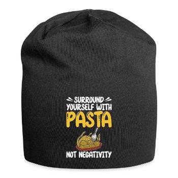 Pasta Lover Gifts - Jersey Beanie - black - Front