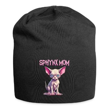 Sphynx Katzen Mama, Katzenliebhaber Nacktkatze - Jersey-Beanie - Schwarz - Vorne