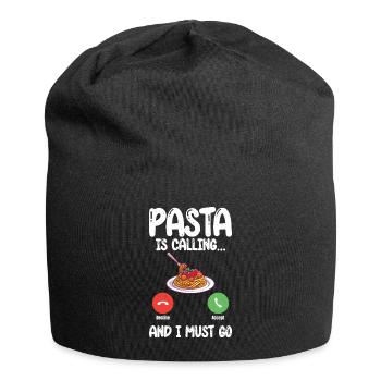 Pasta Lover Gifts - Jersey Beanie - black - Front