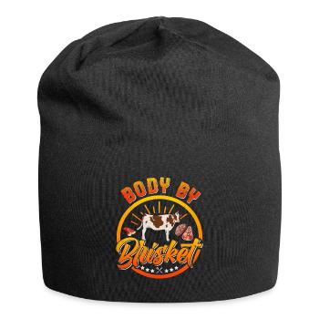 Éventail de viande BODY BY BRISKET Amateurs de viande - Bonnet en jersey - noir - Devant