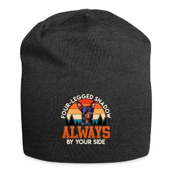 VIERBEINIGER SCHATTEN IMMER AN DEINER SEITE Lustig - Jersey-Beanie - Anthrazit - Vorne