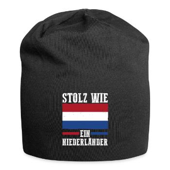 Niederländer Niederlande Holland - Jersey-Beanie - Schwarz - Vorne