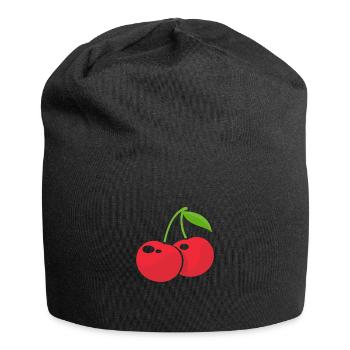 Cherry Cherry Tree Cherry Blossom Fruit Gift - Jersey Beanie - black - Front
