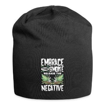 Smudge Sage Feather Spirituelle Smudging - Jersey-Beanie - Schwarz - Vorne