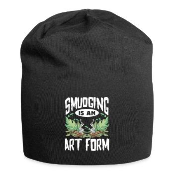 Smudge Sage Feather Spirituelle Smudging - Jersey-Beanie - Schwarz - Vorne