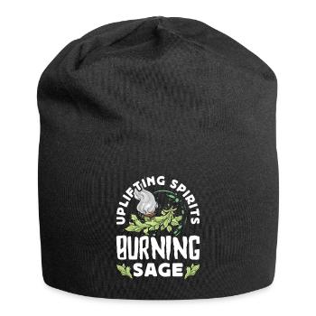Smudge Sage Feather Spirituelle Smudging - Jersey-Beanie - Schwarz - Vorne
