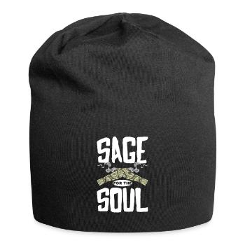 Smudge Sage Feather Spirituelle Smudging - Jersey-Beanie - Schwarz - Vorne