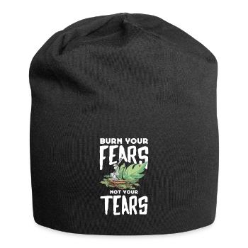Smudge Sage Feather Spirituelle Smudging - Jersey-Beanie - Schwarz - Vorne