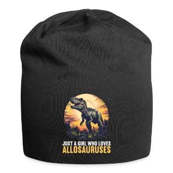 Allosaurier Allosaurus - Jersey-Beanie - Schwarz - Vorne