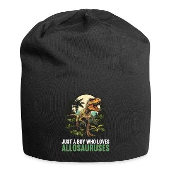 Allosaurier Allosaurus - Jersey-Beanie - Schwarz - Vorne