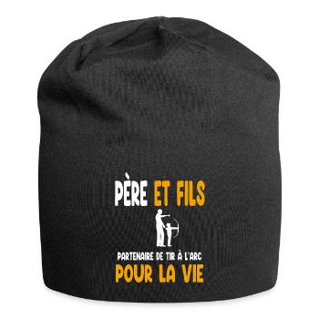 Archery Father and Son Partner Life Dad - Jersey Beanie - black - Front