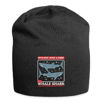 Walhai Walhaie Walfischhai Geschenk - Jersey-Beanie - Schwarz - Vorne