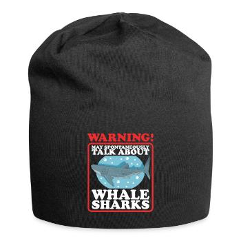 Walhai Walfischhai Geschenk - Jersey-Beanie - Schwarz - Vorne