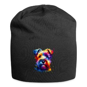 Coloré Splash Art Glen Of Imaal Terrier Terriers - Bonnet en jersey - noir - Devant
