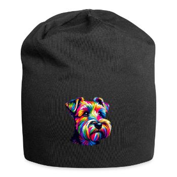 Pop Art coloré Glen Of Imaal Terrier Terriers - Bonnet en jersey - noir - Devant