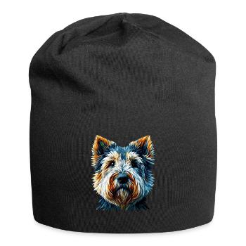 Polygon Art Glen Of Imaal Terrier Terriers - Bonnet en jersey - noir - Devant