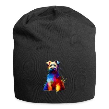 Coloré Splash Art Glen Of Imaal Terrier Terriers - Bonnet en jersey - noir - Devant
