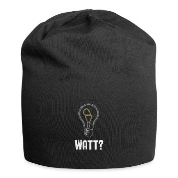 Électricien : WATT ? Humour et savoir-faire combinés - Bonnet en jersey - noir - Devant
