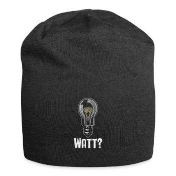 Elektriker: WATT? Humor und Handwerk vereint - Jersey-Beanie - Anthrazit - Vorne