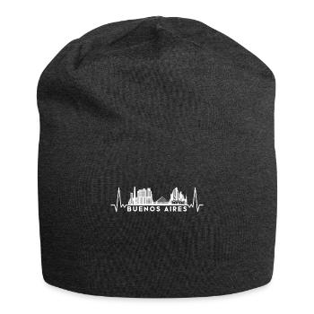 Herzschlag Skyline Argentinien Buenos Aires - Jersey-Beanie - Anthrazit - Vorne