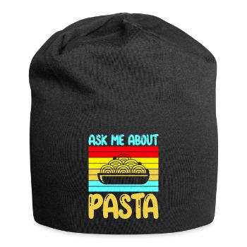 Pasta Lover Gifts - Jersey-Beanie - Schwarz - Vorne