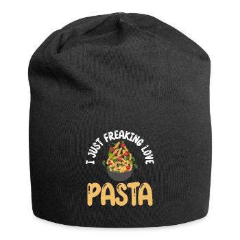 Cadeaux pour les amateurs de pâtes - Bonnet en jersey - noir - Devant