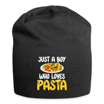 Pasta Lover Gifts - Jersey-Beanie - Schwarz - Vorne