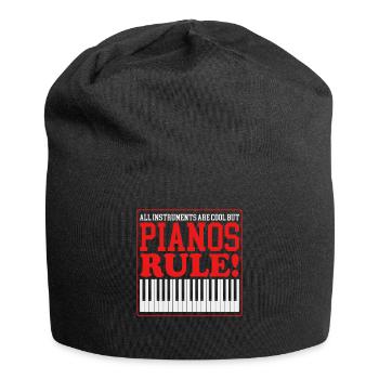 Piano Piano Pianiste Pianiste Piano Player Cadeau - Bonnet en jersey - noir - Devant