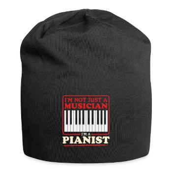 Pianiste pianiste | Cadeau Piano Pianiste - Bonnet en jersey - noir - Devant