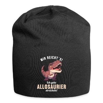 Allosaurier Allosaurus - Jersey-Beanie - Schwarz - Vorne