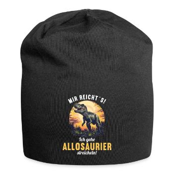 Allosaurier Allosaurus - Jersey-Beanie - Schwarz - Vorne