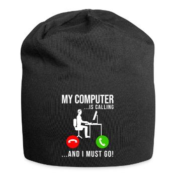 Programmierer Entwickler Programmierer Programmieren IT Computer - Jersey-Beanie - Schwarz - Vorne