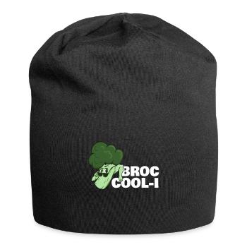 Broc Cool-I Brokkoli Gesundes Gemüse - Jersey-Beanie - Schwarz - Vorne