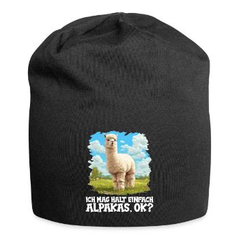 Alpaga Alpagas Alpaga - Bonnet en jersey - noir - Devant