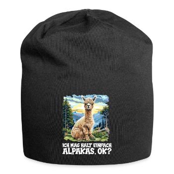 Alpaga Alpagas Alpaga - Bonnet en jersey - noir - Devant