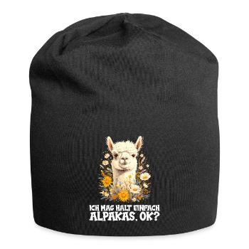 Alpaga Alpagas Alpaga - Bonnet en jersey - noir - Devant