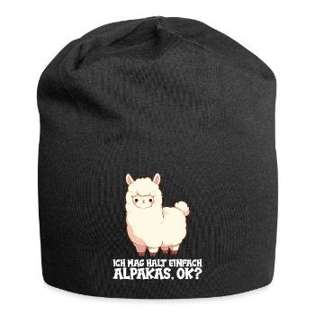 Alpaga Alpagas Alpaga - Bonnet en jersey - noir - Devant