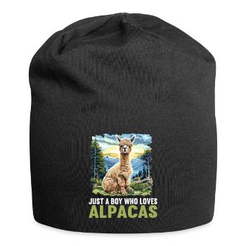 Alpaga Alpagas Alpaga - Bonnet en jersey - noir - Devant