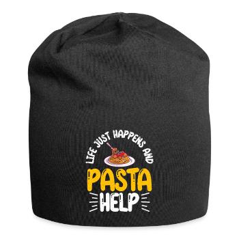 Cadeaux pour les amateurs de pâtes - Bonnet en jersey - noir - Devant