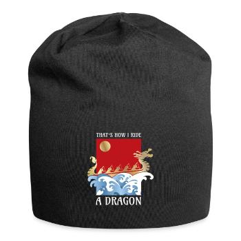 How Ride A Dragon Dragon Boat Dragonboat - Jersey Beanie - black - Front