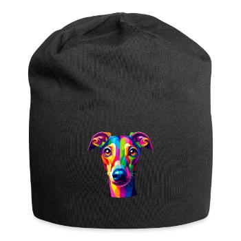 Colorful Pop Art Italian Greyhound Italian - Jersey Beanie - black - Front