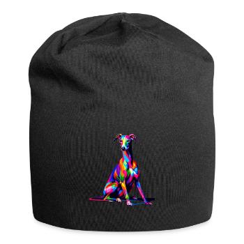 Colorful Pop Art Italian Greyhound Italian - Jersey Beanie - black - Front
