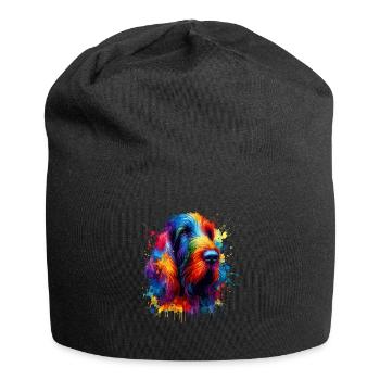 Splash Art Coloré Italien Spinone Italiano - Bonnet en jersey - noir - Devant