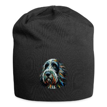 Polygon Art Italian Spinone Italiano - Jersey Beanie - black - Front
