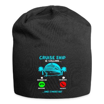 Kreuzfahrt Sommerurlaub - Jersey-Beanie - Schwarz - Vorne
