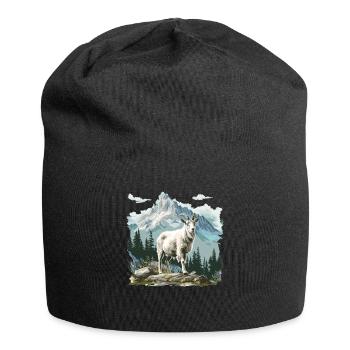 Alpine Goat Mountain Goats Mountain Goat - Jersey Beanie - black - Front