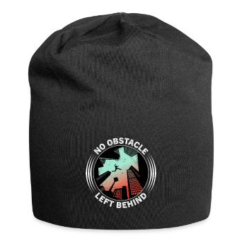 Drôle de dicton de parkour - Bonnet en jersey - noir - Devant
