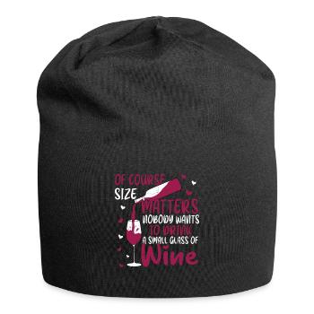 Funny Red White Rose Wine Vintner Winery - Jersey Beanie - black - Front