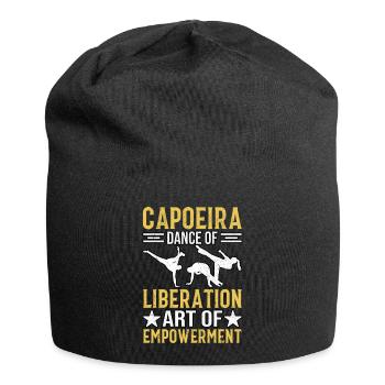 Capoeira, Tanz der Befreiung, Kunst der Ermächtigung - Jersey-Beanie - Schwarz - Vorne
