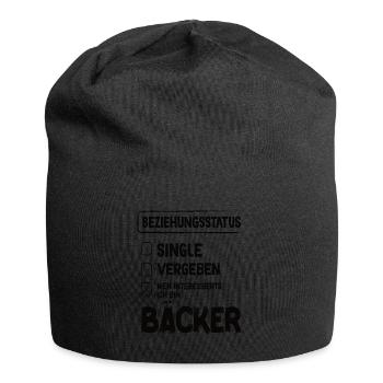 Baker Relationship Status Back Baked Goods Baking - Jersey Beanie - black - Front
